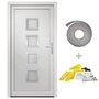 Voir la diapositive 2 : VIDAXL Porte d'entree Blanc 108x208 cm PVC