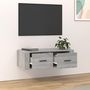 Voir la diapositive 3 : VIDAXL Armoire TV suspendue Sonoma gris 80x36x25 cm Bois d'ingenierie