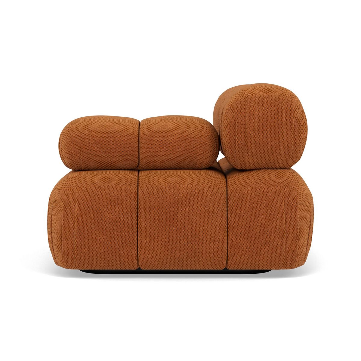 LISA DESIGN Ruby - module d'assise droit en velours texturé