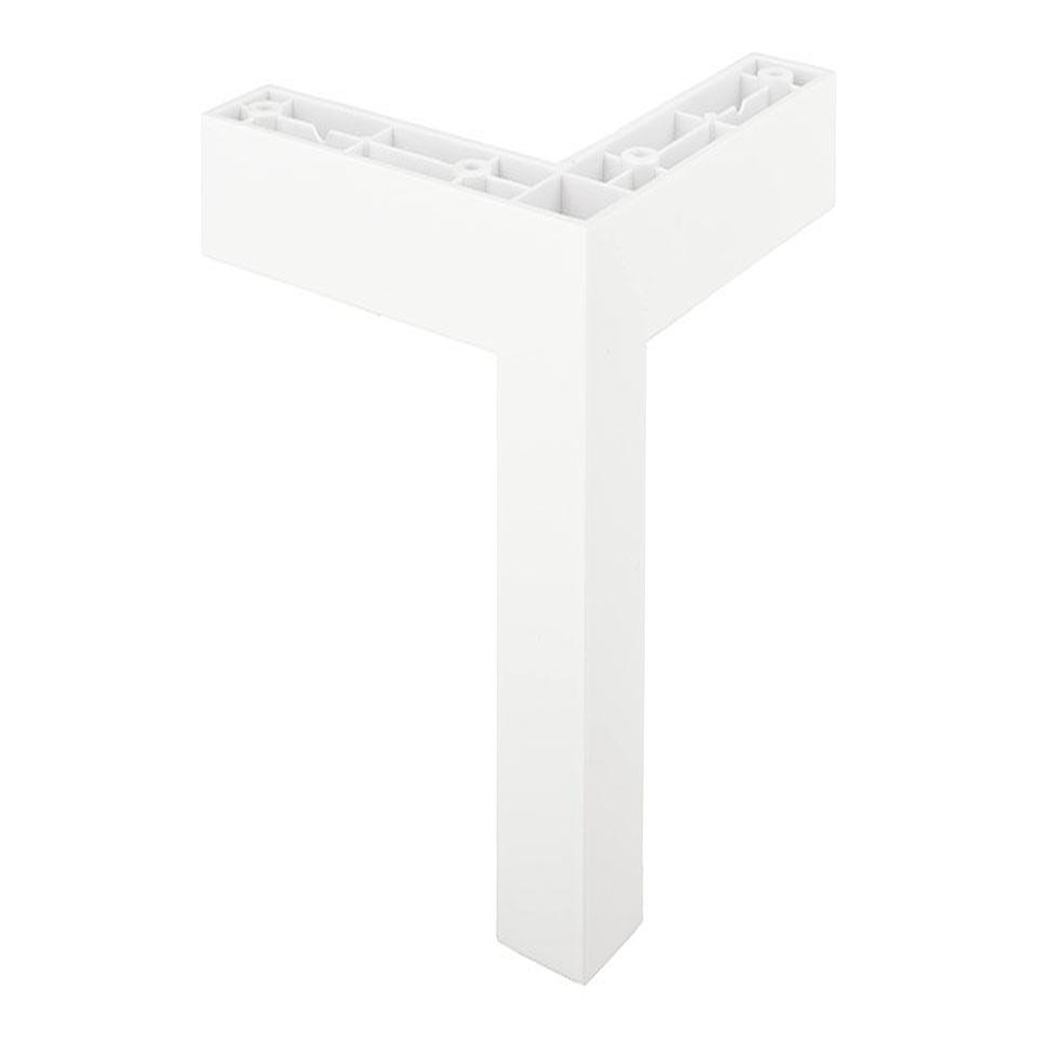 CENTRALE BRICO Pied de meuble fp009 120 mm réglable blanc mat