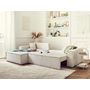 Voir la diapositive 3 : BEST MOBILIER Dellia - canapé d'angle réversible convertible - avec coffre - en velours côtelé - 4 places