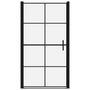 Voir la diapositive 3 : VIDAXL Porte de douche verre trempe 100x178 cm noir