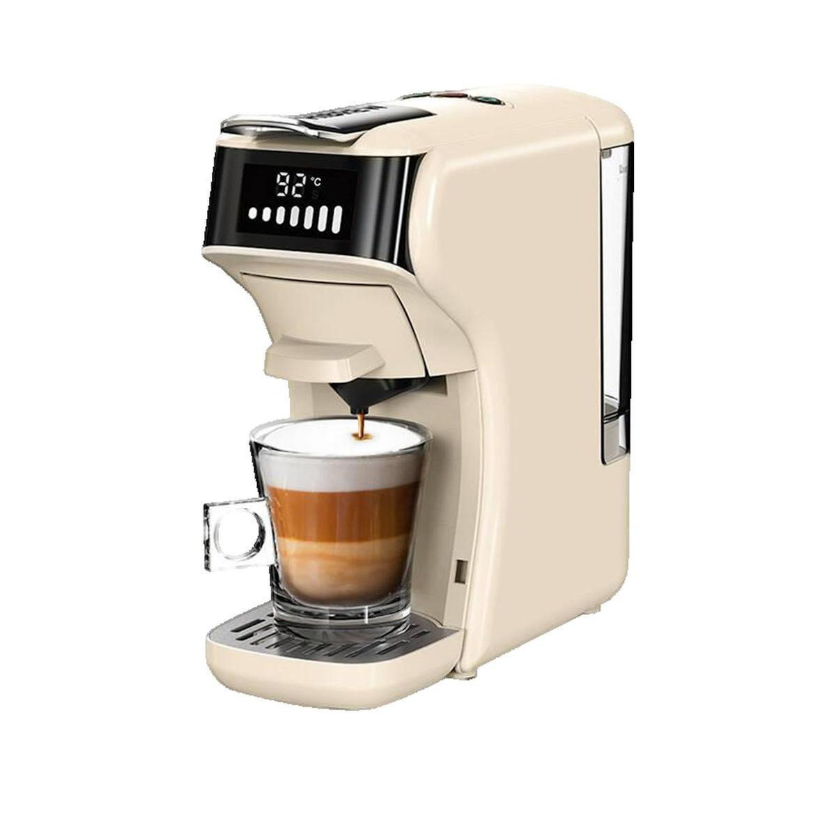 HIBIKI Cafetière à dosettes HiBREW H1B blanche