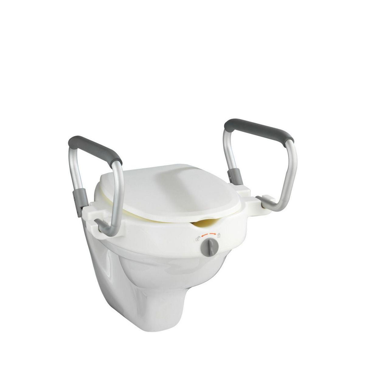 Wenko Rehausseur avec poignées pour abattant WC Secura - Plastique - Blanc