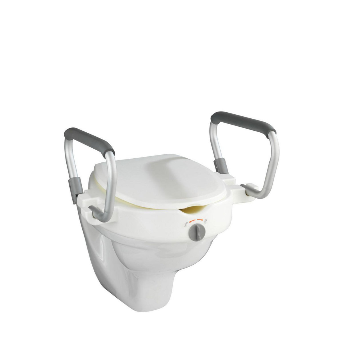 Wenko Rehausseur avec poignées pour abattant WC Secura - Plastique - Blanc