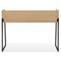 Voir la diapositive 5 : Paris Prix Bureau Design  Zélana  120cm Naturel & Noir