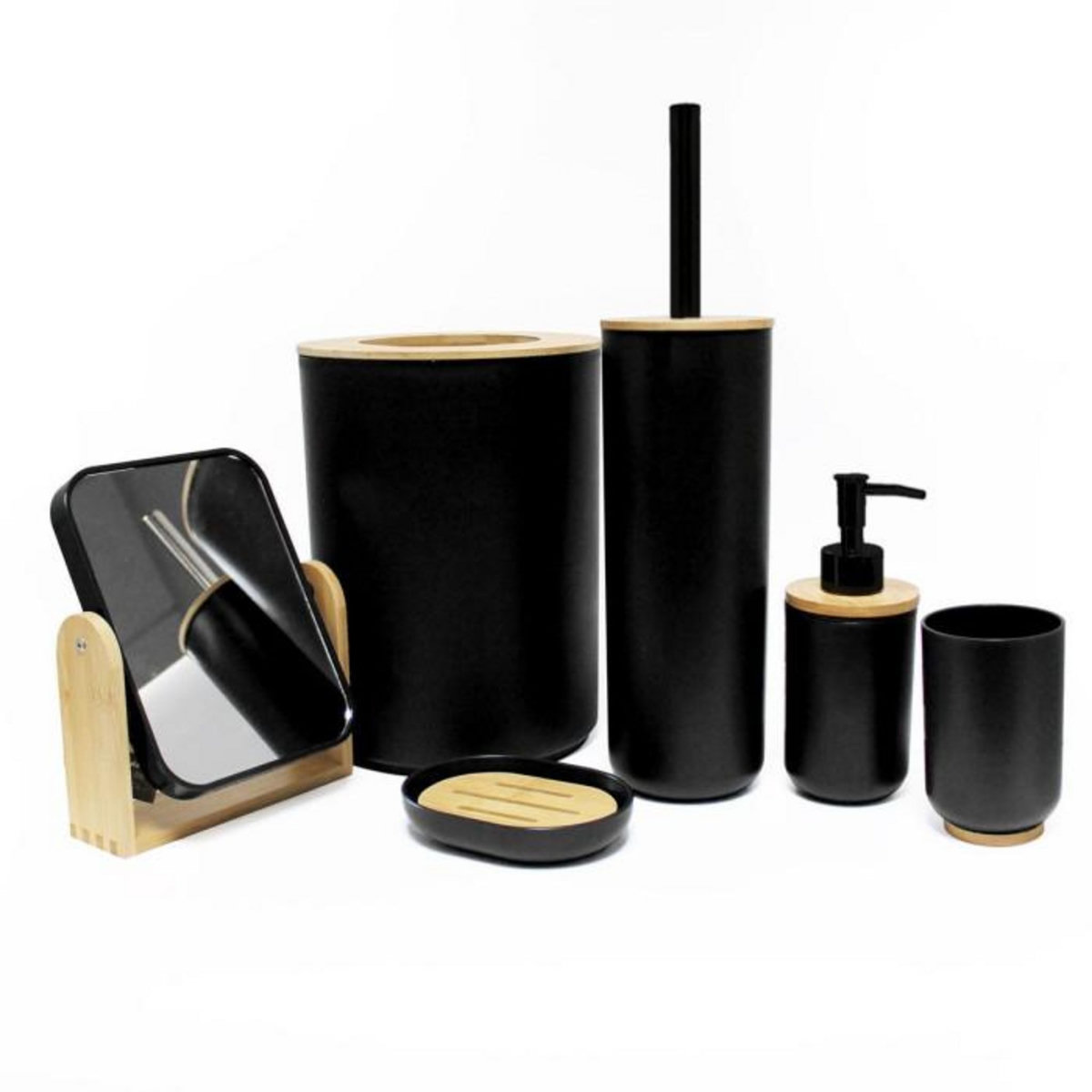 Paris Prix Distributeur de Savon  Smart  17cm Noir