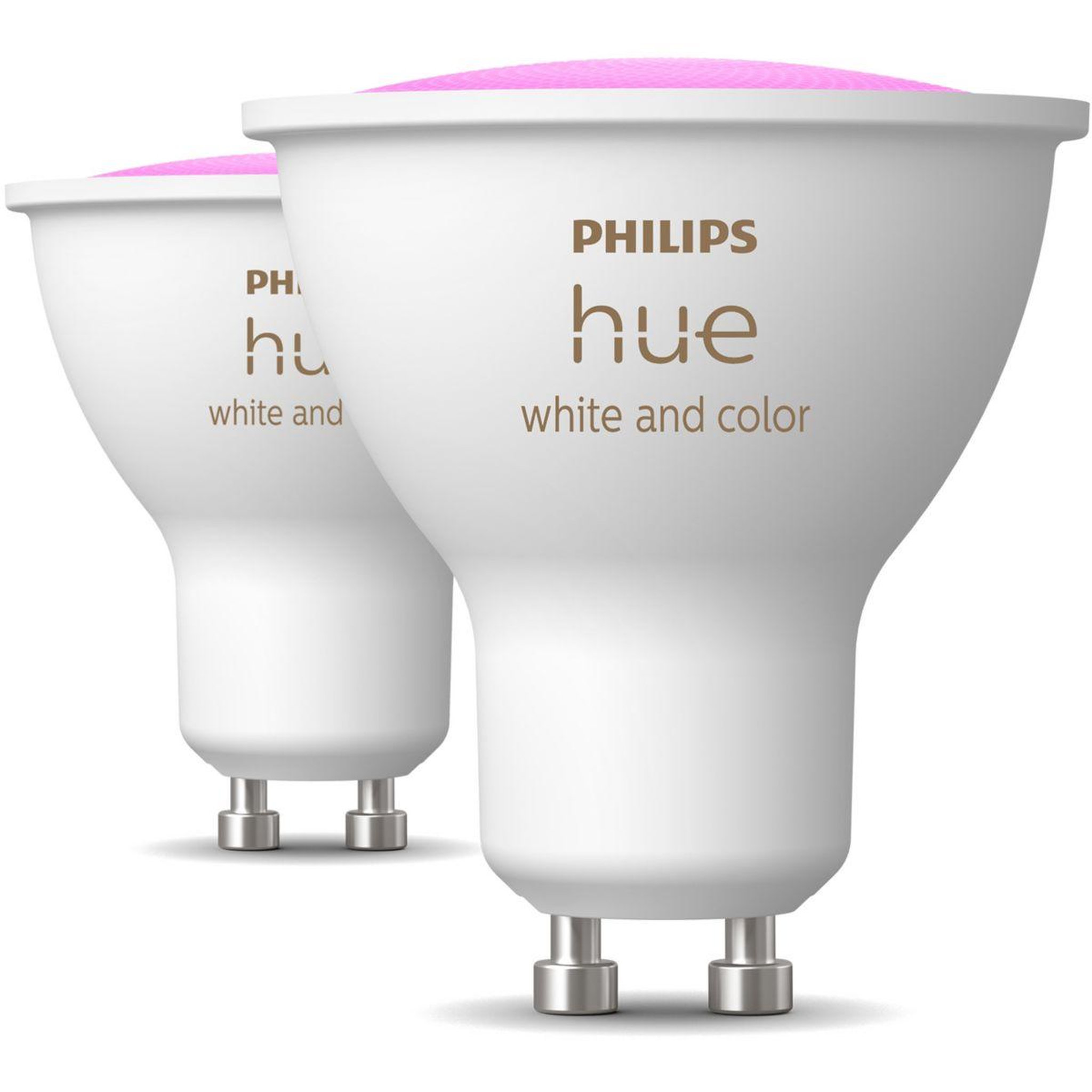 Voir la diapositive 2 : PHILIPS HUE Ampoule led connectée gu10 white&color ambiance pack de 2