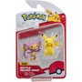 Voir la diapositive 1 : BANDAI Pokémon - Pack de 2 figurines 5 cm Pikachu et Capumain