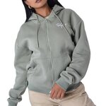 Project X Sweat Zippé  Femme Project X Paris Signature. Coloris disponibles : Vert