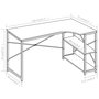 Voir la diapositive 6 : VIDAXL Bureau d'ordinateur Blanc 120x72x70 cm