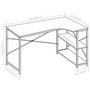 Voir la diapositive 6 : VIDAXL Bureau d'ordinateur Blanc 120x72x70 cm