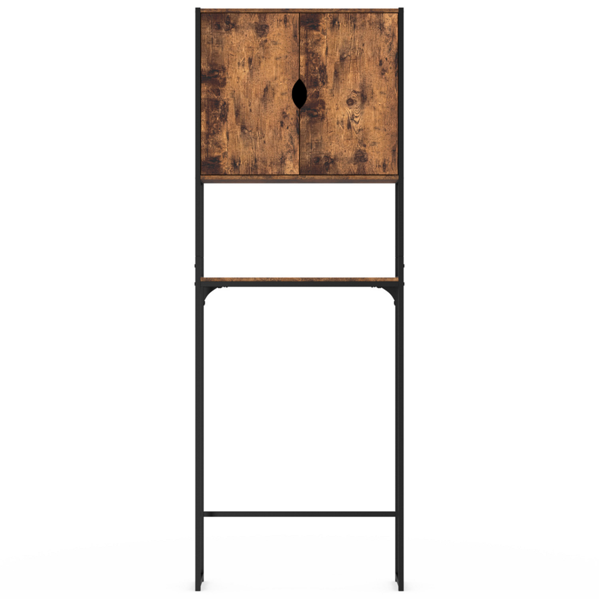 ID MARKET Meuble étagère dessus WC placard DAYTON design industriel avec étagère