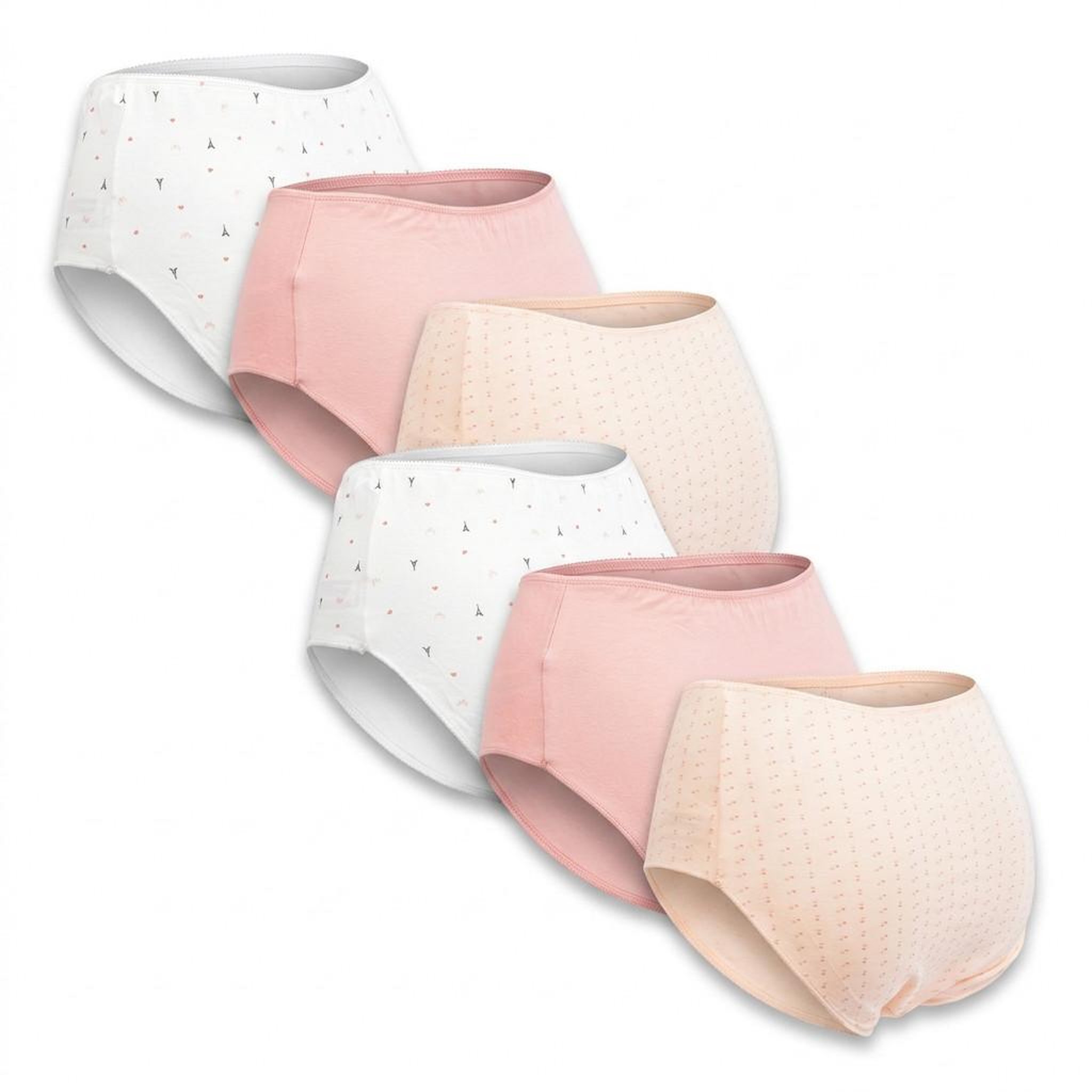 Voir la diapositive 3 : OZABI OZABI Pack de Culottes Femme Taille Haute Coton – Lot de 6