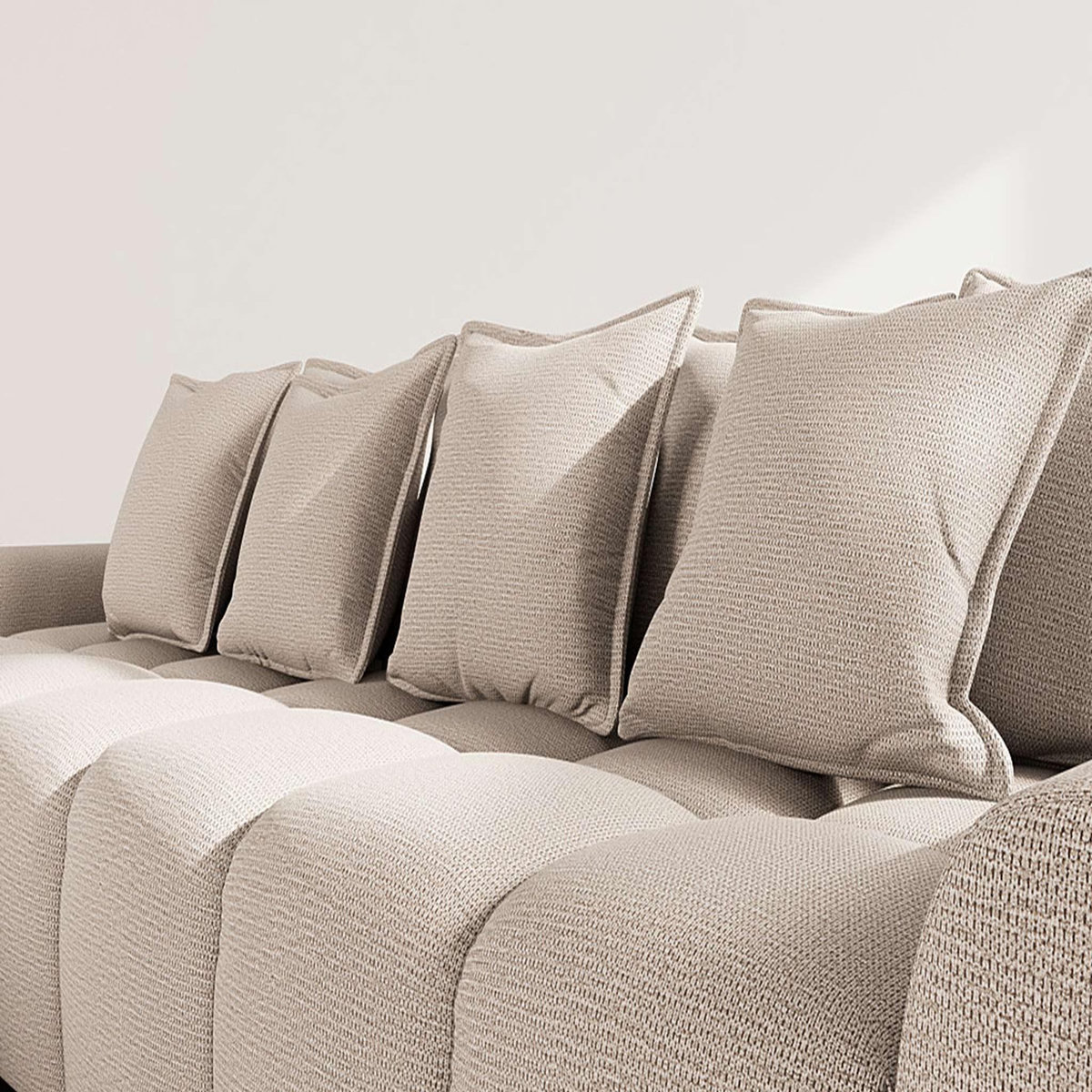 LISA DESIGN Adelaide - canapé d'angle réversible 4 places en tissu texturé