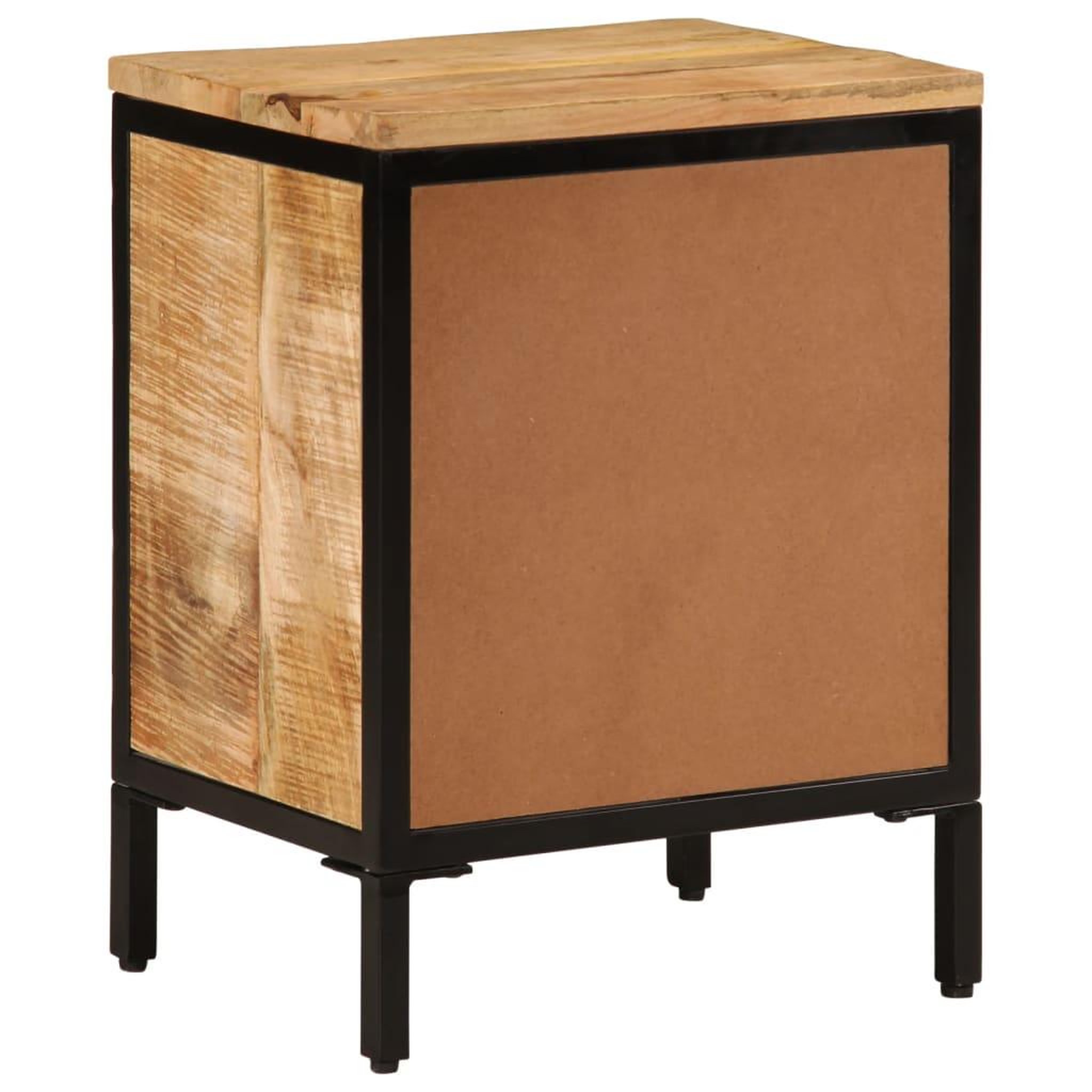 Voir la diapositive 5 : VIDAXL Table de chevet 40x30x52,5 cm bois de manguier massif brut