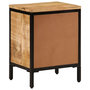 Voir la diapositive 5 : VIDAXL Table de chevet 40x30x52,5 cm bois de manguier massif brut