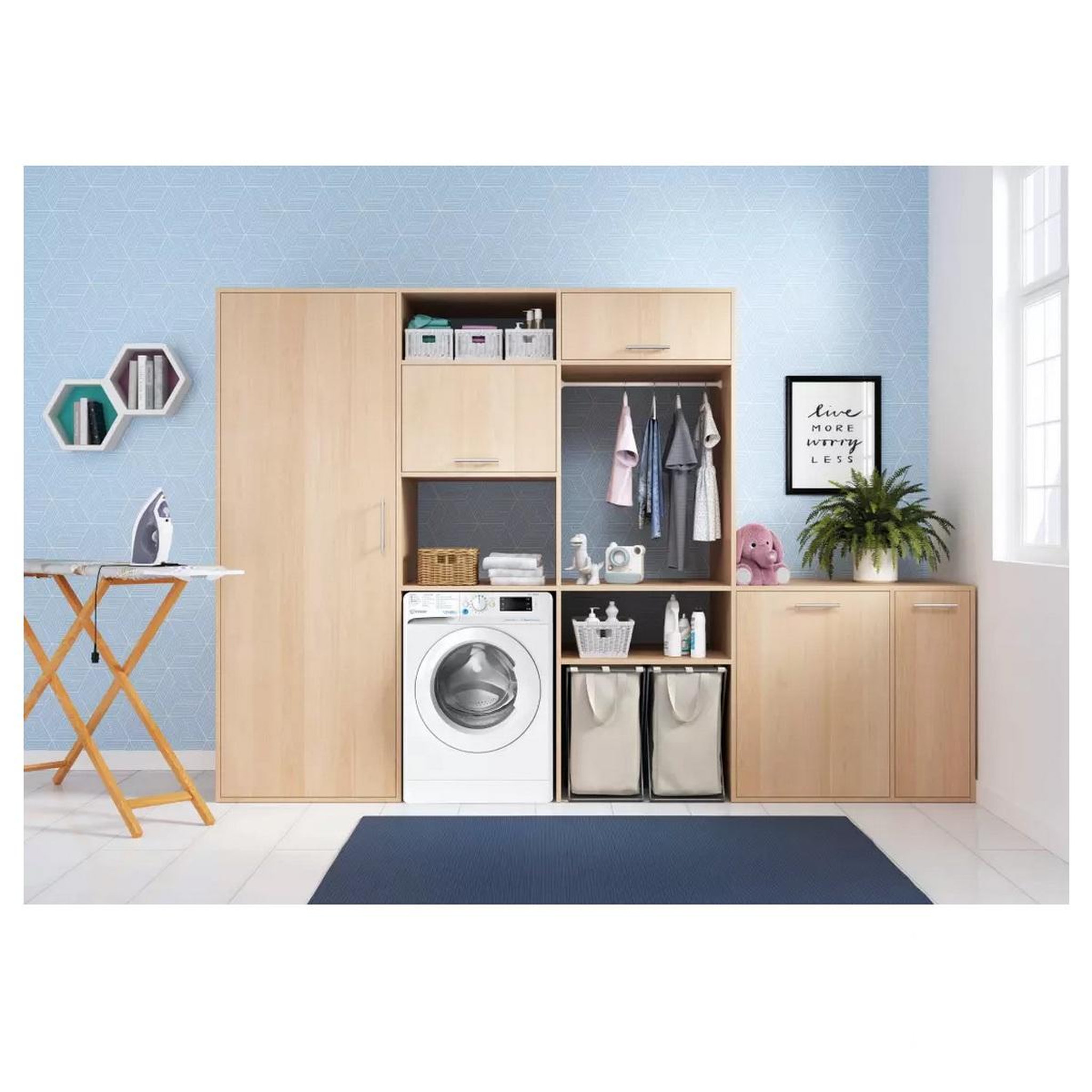 Voir la diapositive 3 : Indesit Lave-linge frontal 8kg 1200 tours/min - bwe8127xwvfr
