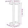 Voir la diapositive 6 : VIDAXL Porte-serviette Blanc 23x18x60 cm Bois de pin massif
