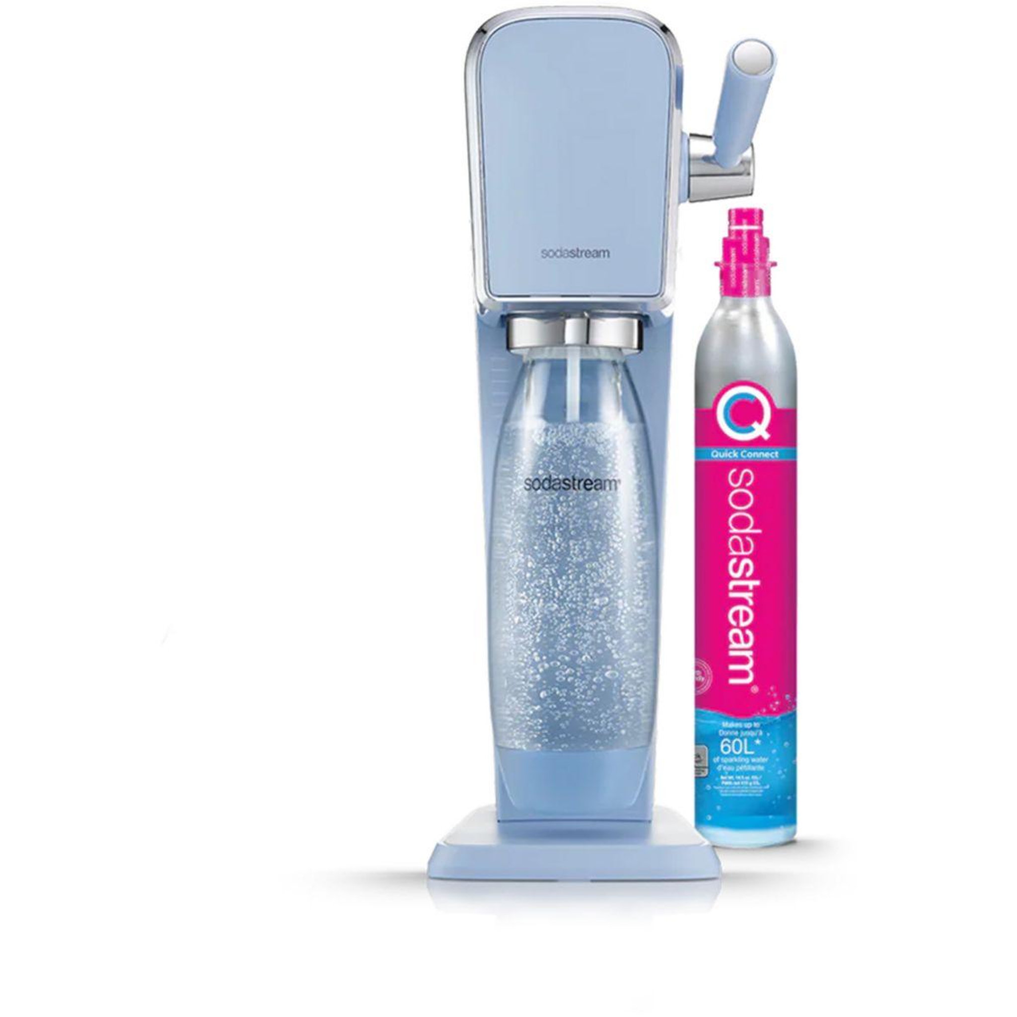 Voir la diapositive 2 : SODASTREAM Machine à soda ART Bleu Pastel