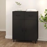 VIDAXL Buffet noir 69,5x34x90 cm bois d'ingenierie