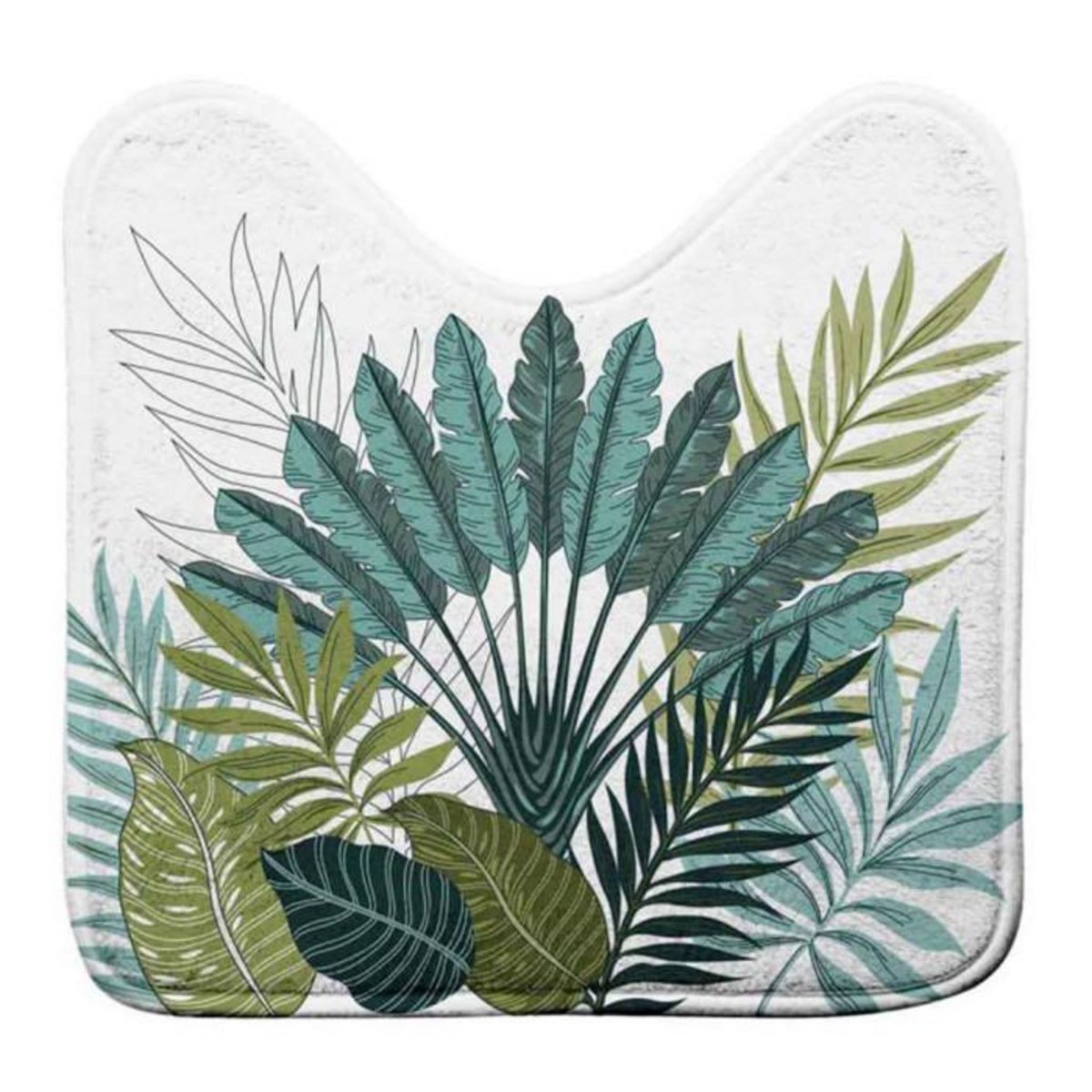 Paris Prix Tapis WC Imprimé  Panazio  45x45cm Vert