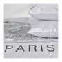 Voir la diapositive 2 : Today Parure de lit - TODAY - JAVA - 2 personnes - 240x220 cm - Coton - Imprimé Paris - Blanc