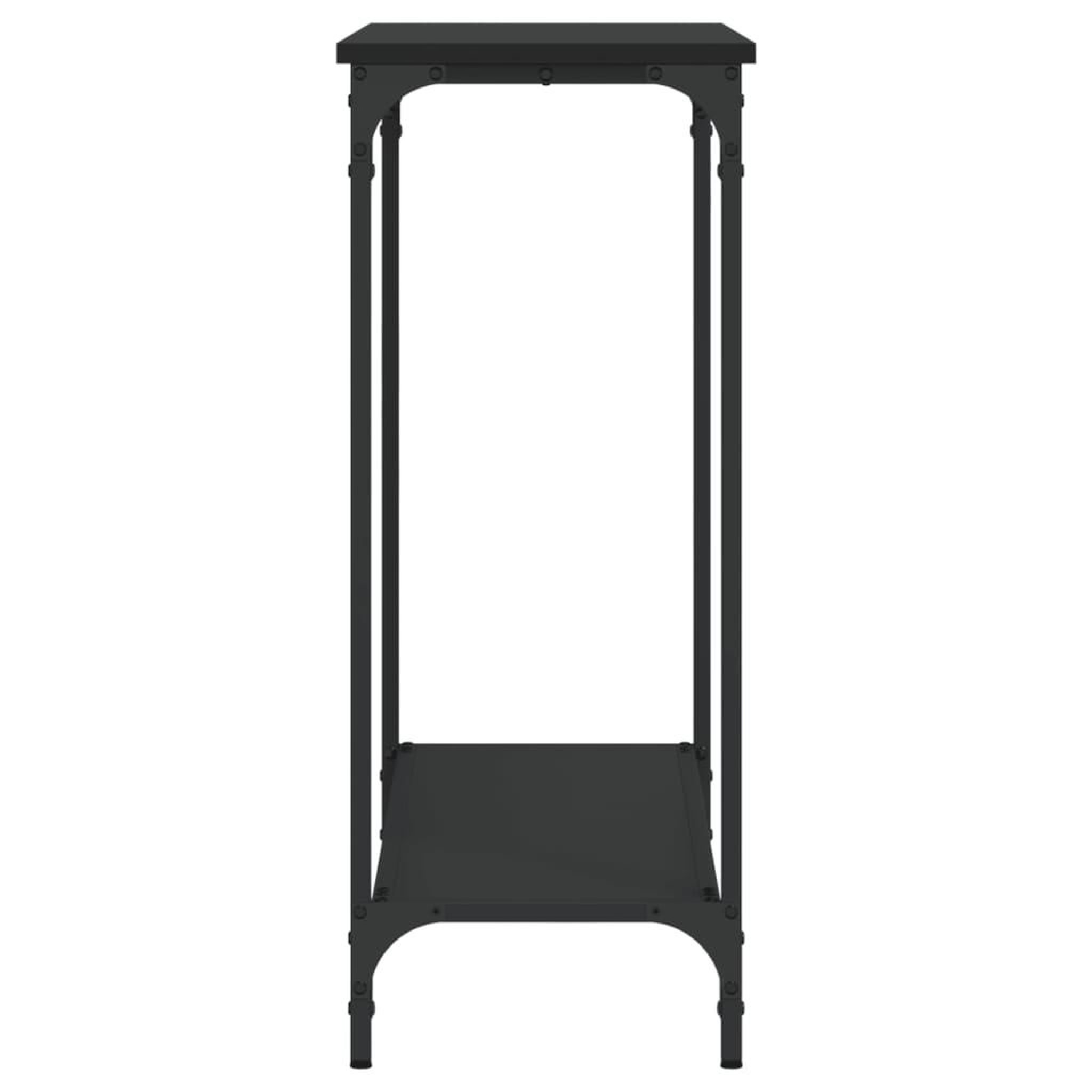 Voir la diapositive 5 : VIDAXL Table console noir 101x30,5x75 cm bois d'ingenierie