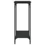 Voir la diapositive 5 : VIDAXL Table console noir 101x30,5x75 cm bois d'ingenierie