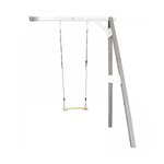 Axi House AXI Portique mural en bois Gris Blanc 1 balançoire 160x171x207cm