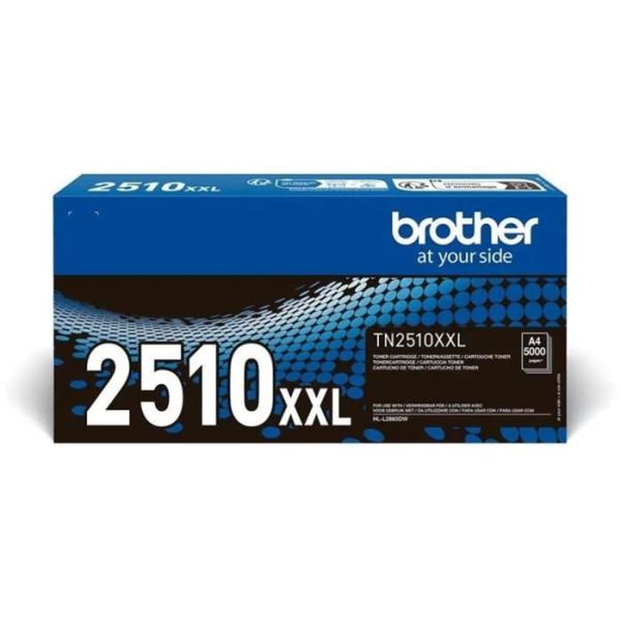 Voir la diapositive 3 : Brother Kit toner - BROTHER - TN2510XXL - 5000 pages selon ISO19752 - Noir - Pour HL-L2865DW/ MFC-L2960DW/ MFC-L2980DW