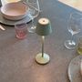 Voir la diapositive 4 : Lumisky Lampe de table sans fil EMILY Vert olive Aluminium H25cm