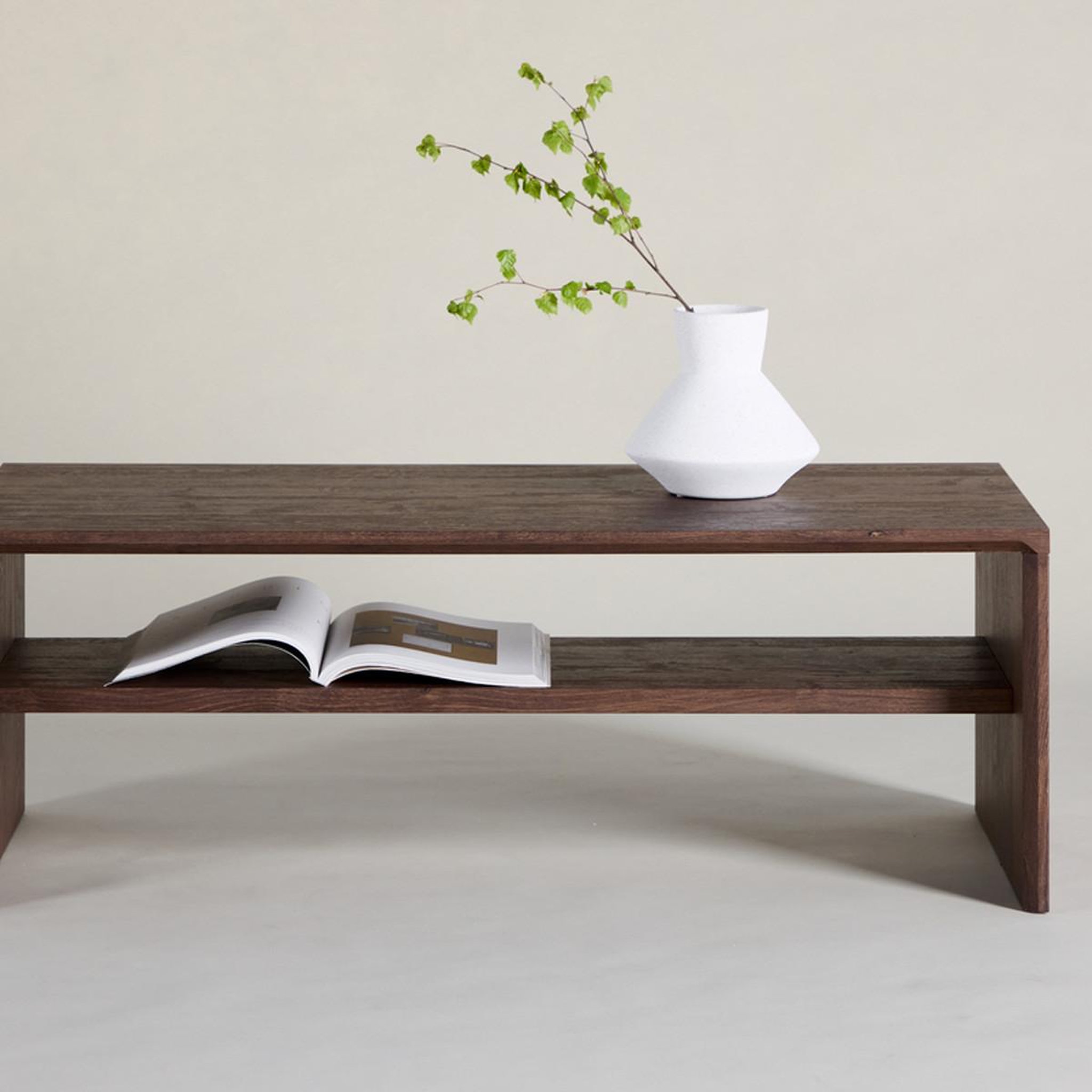 Voir la diapositive 5 : Paris Prix Table basse design  telemarket  100cm marron