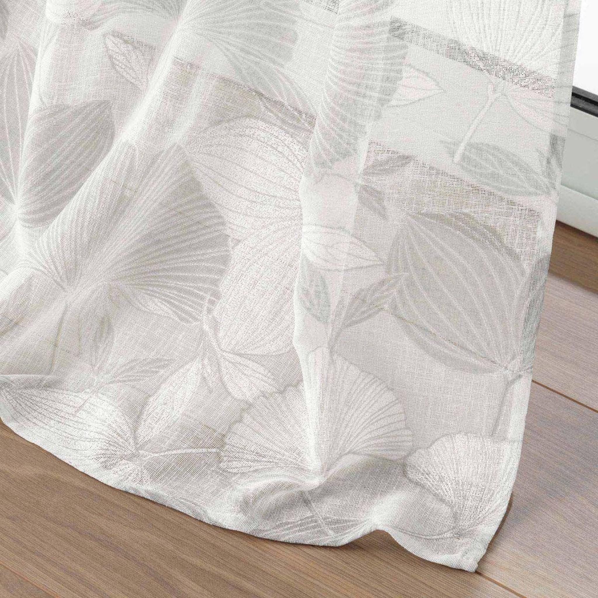 Voir la diapositive 3 : Douceur d'Intérieur Rideau voilage à œillets  ginkolo  140x280cm blanc