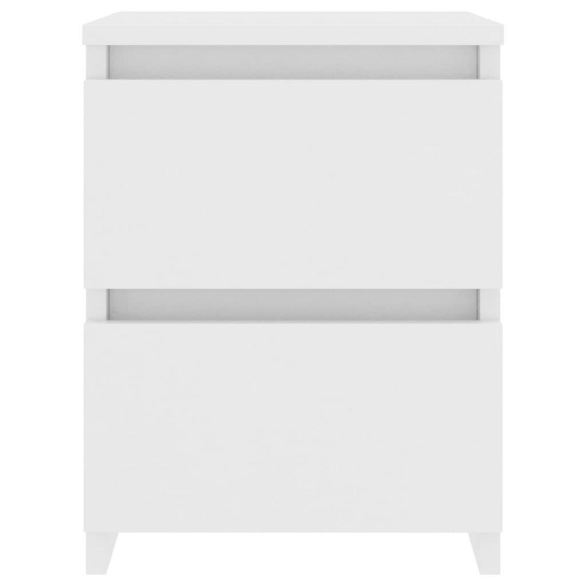 VIDAXL Tables de chevet 2 pcs Blanc 30x30x40 cm Bois d'ingenierie