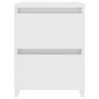 Voir la diapositive 5 : VIDAXL Tables de chevet 2 pcs Blanc 30x30x40 cm Bois d'ingenierie