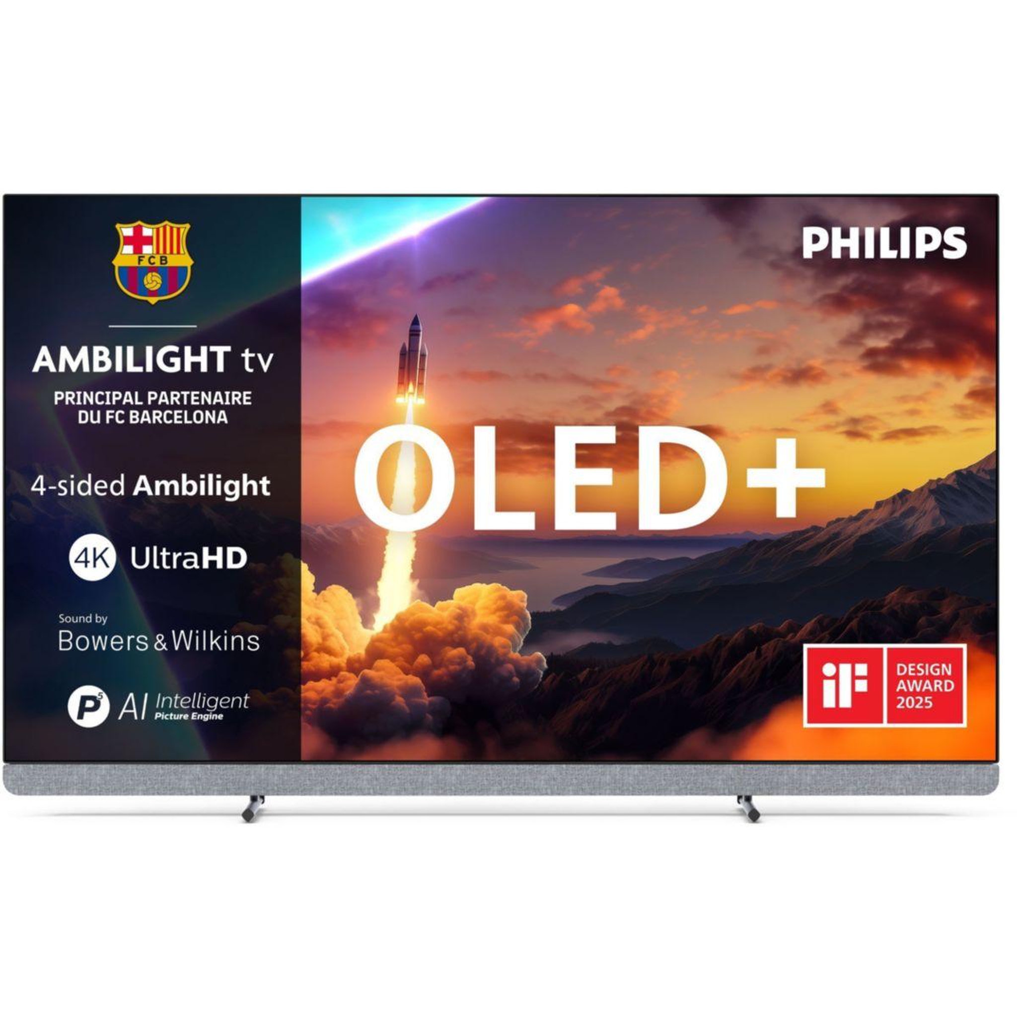 Voir la diapositive 2 : Philips TV OLED 55OLED910 Ambilight 2025 (139cm)