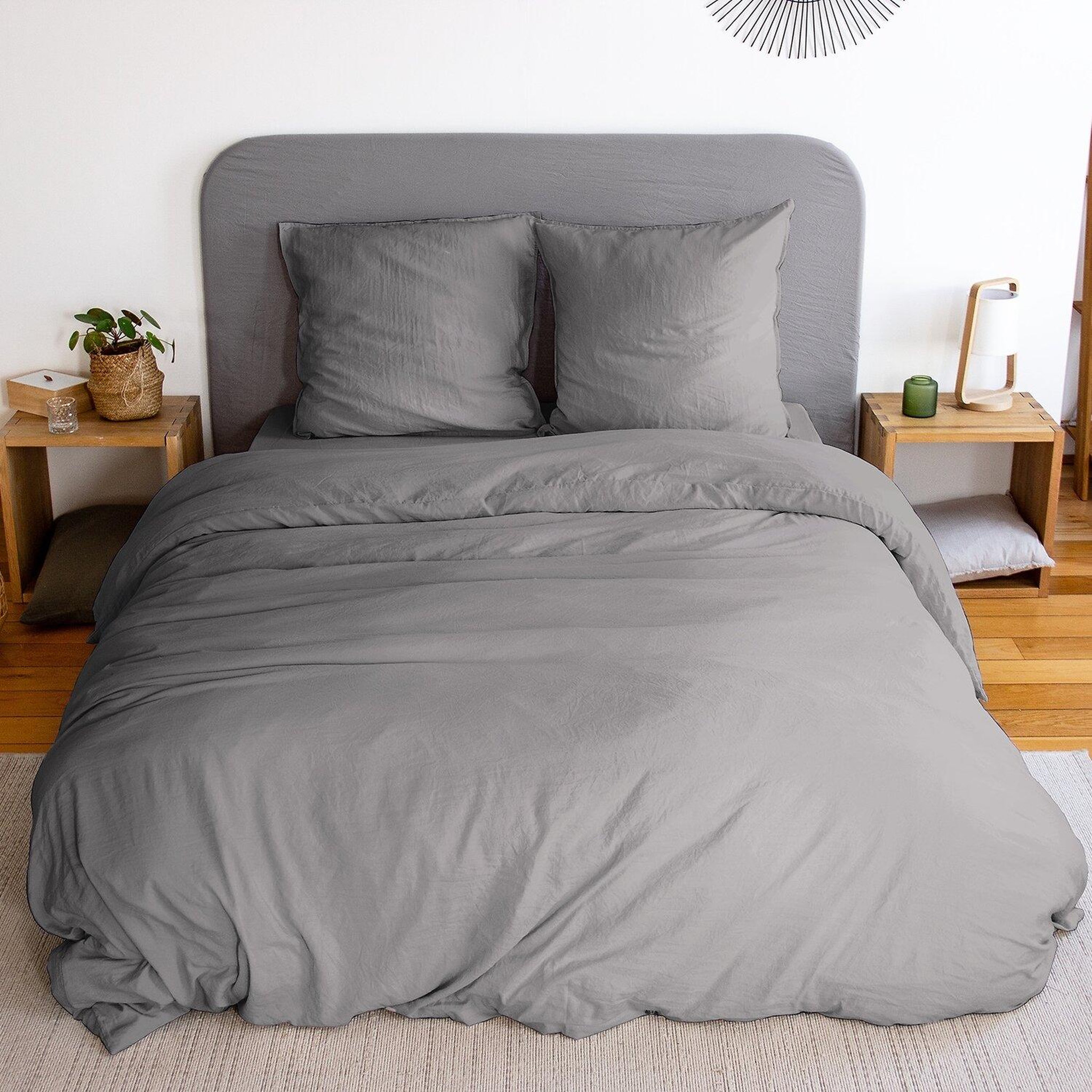Voir la diapositive 3 : Home collection Drap housse microfibre lavee