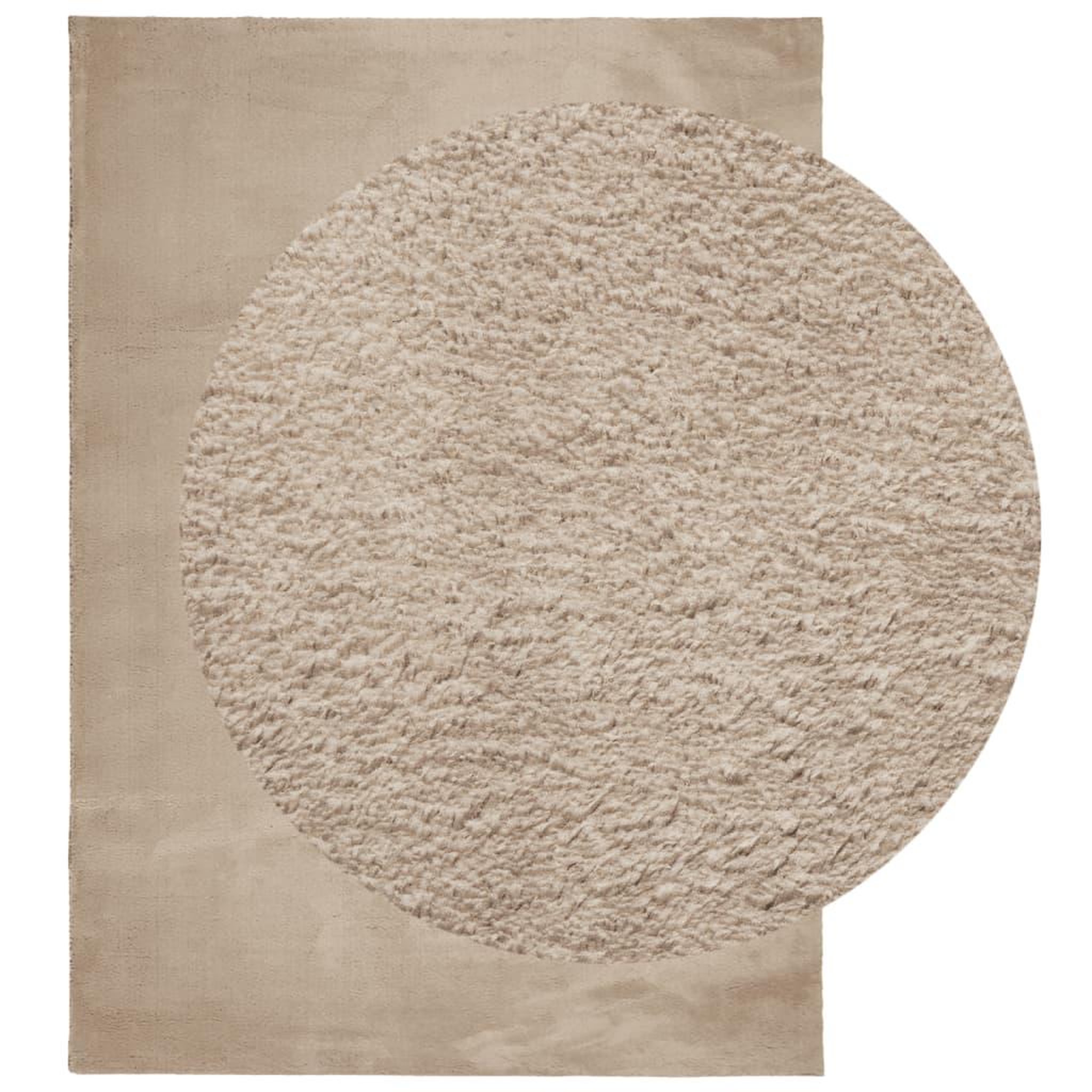 Voir la diapositive 3 : VIDAXL Tapis HUARTE a poils courts doux et lavable sable 240x340 cm