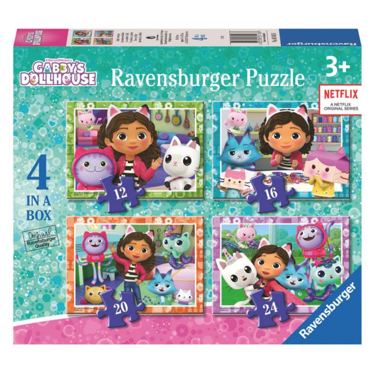 RAVENSBURGER Ravensburger - Gabby's Dollhouse Jigsaw Puzzle 4in1 31436