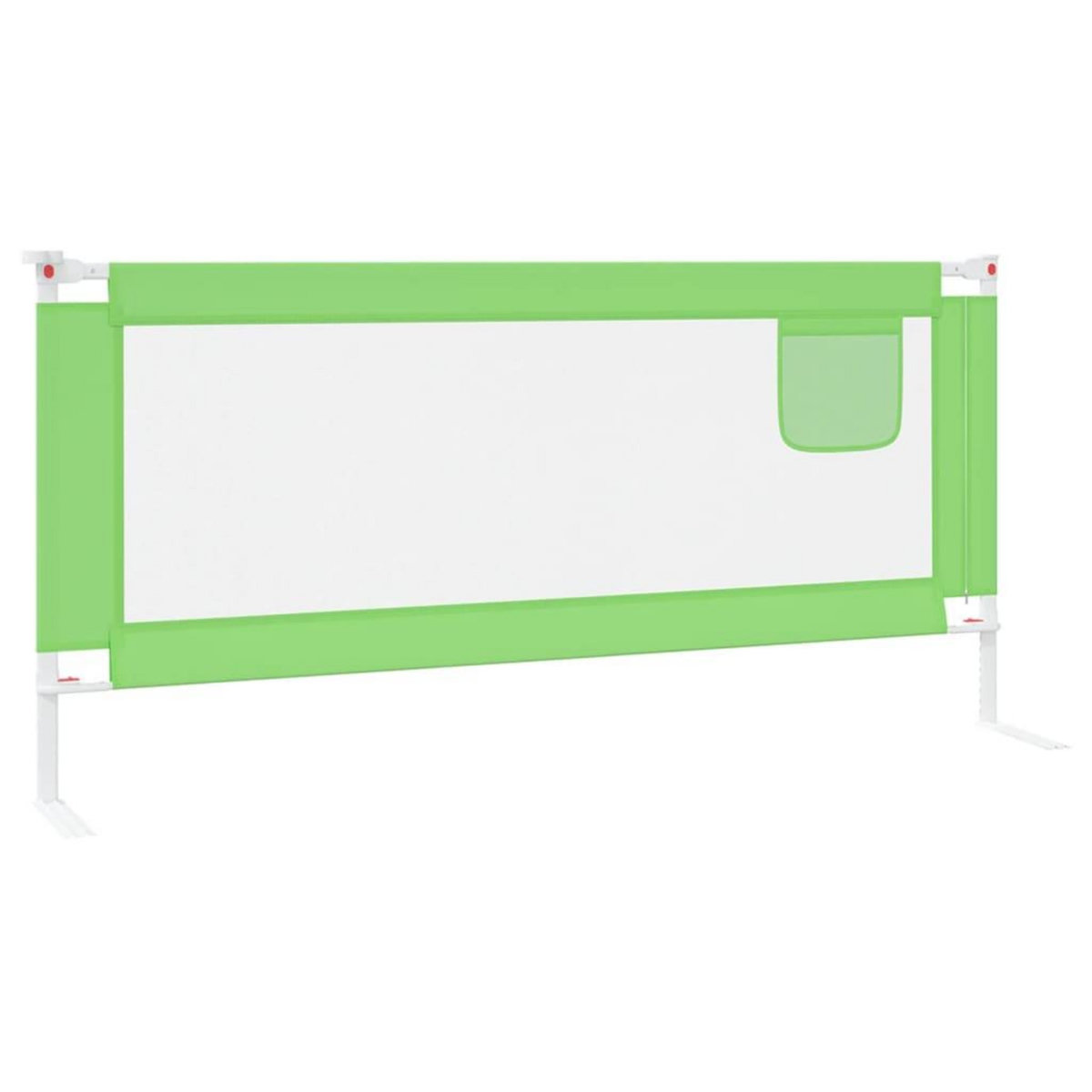 VIDAXL Barriere de securite de lit d'enfant Vert 200x25 cm Tissu