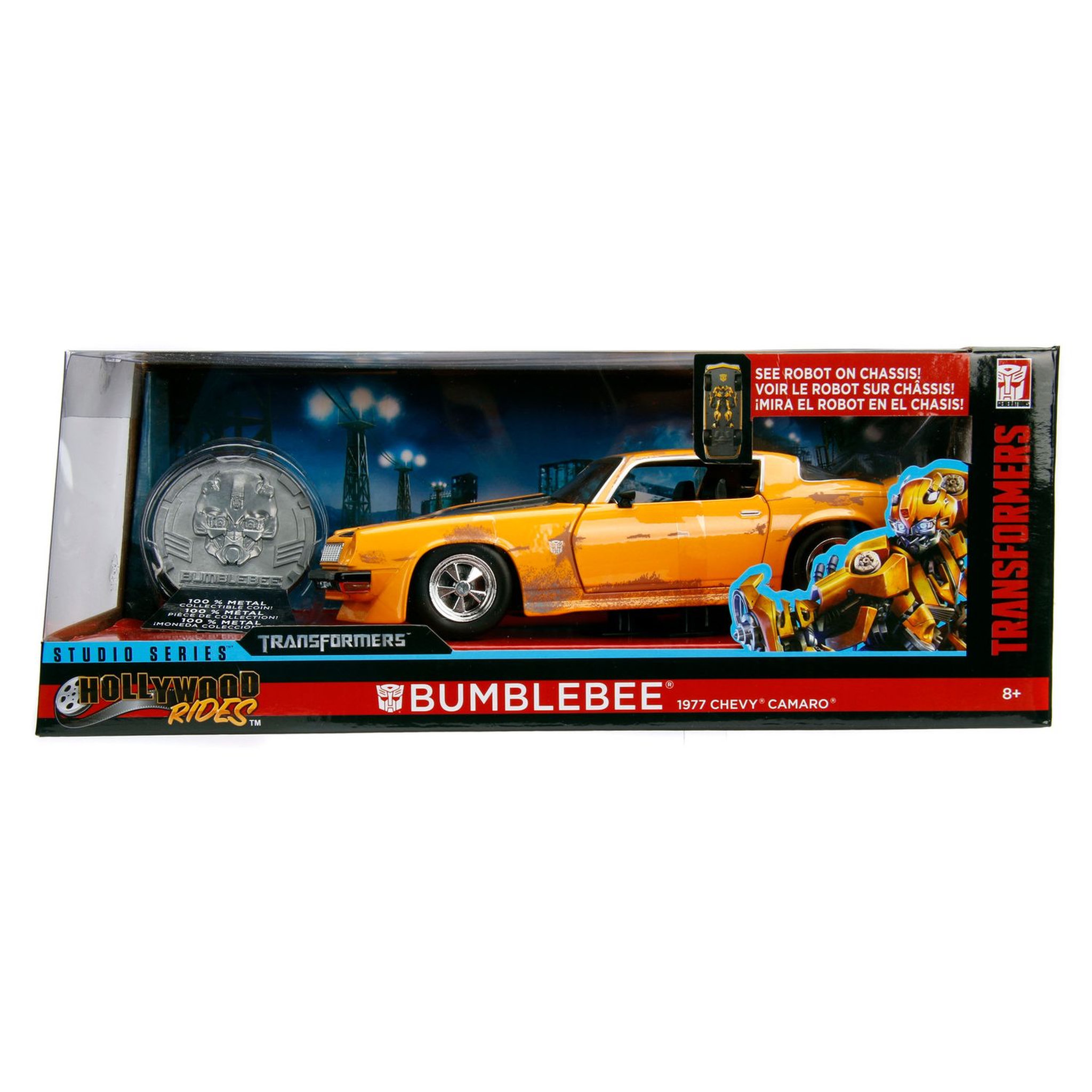 Voir la diapositive 1 : HASBRO Véhicule Bumblebee 1977 Chevy Camaro échelle 1/24ème
