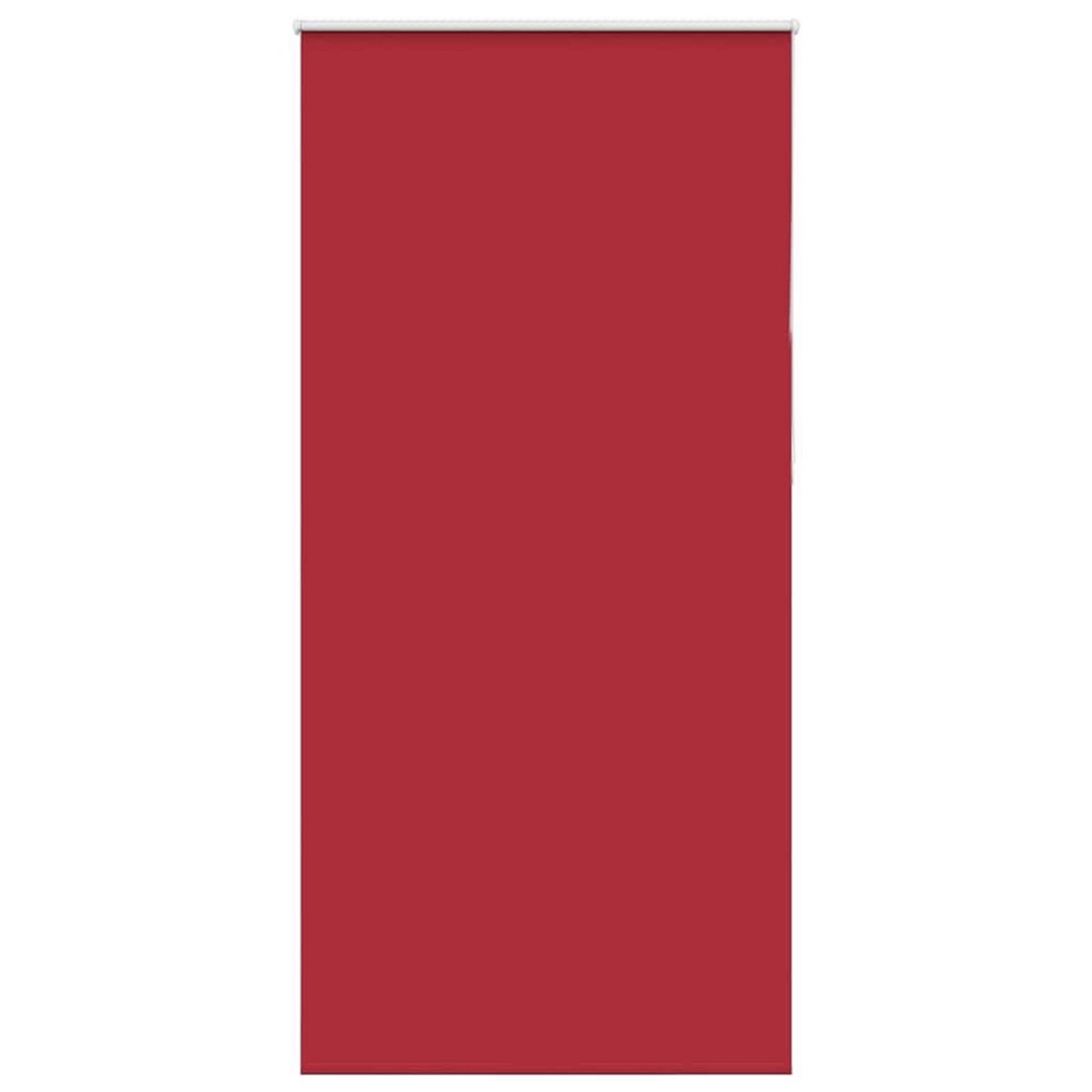 VIDAXL Store enrouleur occultant rouge largeur du tissu 90,7 cm