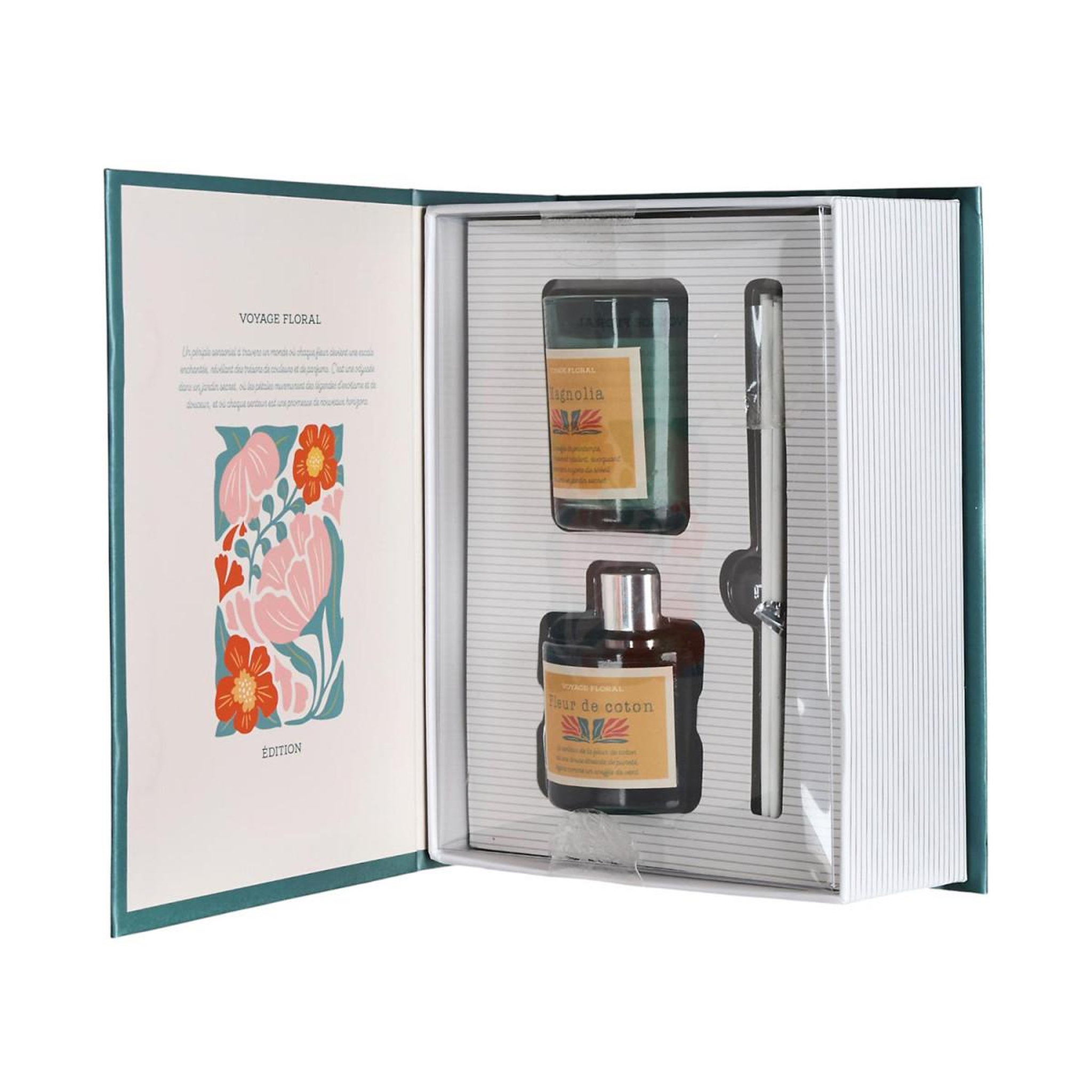 The Home Deco Factory Coffret Senteur Parfumée   Flower  18cm Magnolia