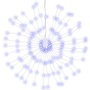 Voir la diapositive 2 : VIDAXL Etoile rayonnante de Noël 140 LED bleu 17 cm