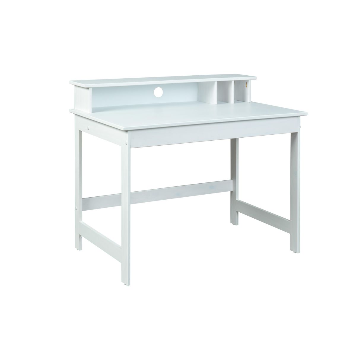 Bureau enfant en Pin massif vernis blanc MATHILDA
