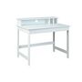 Voir la diapositive 3 : Bureau enfant en Pin massif vernis blanc MATHILDA