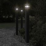 VIDAXL Lampadaire d'exterieur noir 110 cm aluminium