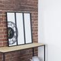 Voir la diapositive 5 : Paris Prix Miroir Mural en Métal Design  Atelier  61cm Noir