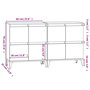 Voir la diapositive 6 : VIDAXL Buffets 2 pcs sonoma gris 60x35x70 cm bois d'ingenierie
